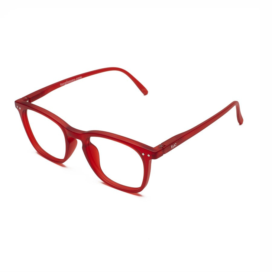 Lançamento - Óculos de leitura Tuc CLASSIC SQUARE Vermelho