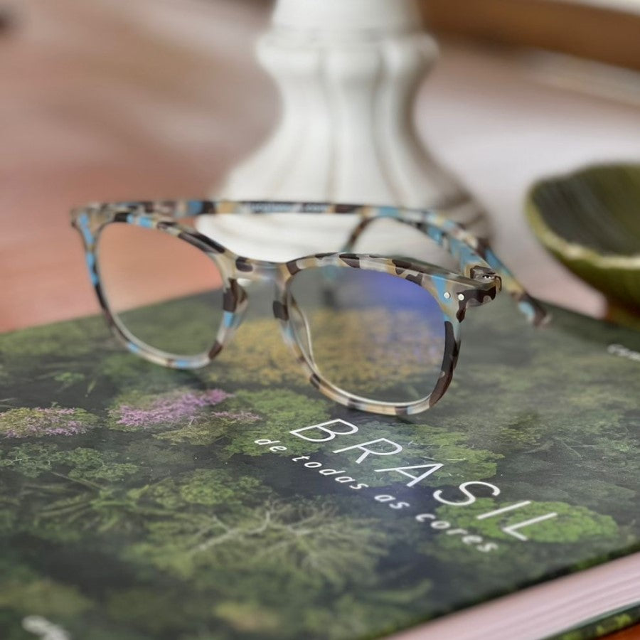 Lançamento - Óculos de leitura Tuc CLASSIC SQUARE Tartaruga Azul