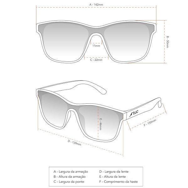 Óculos de Sol Tuc Sapucaia