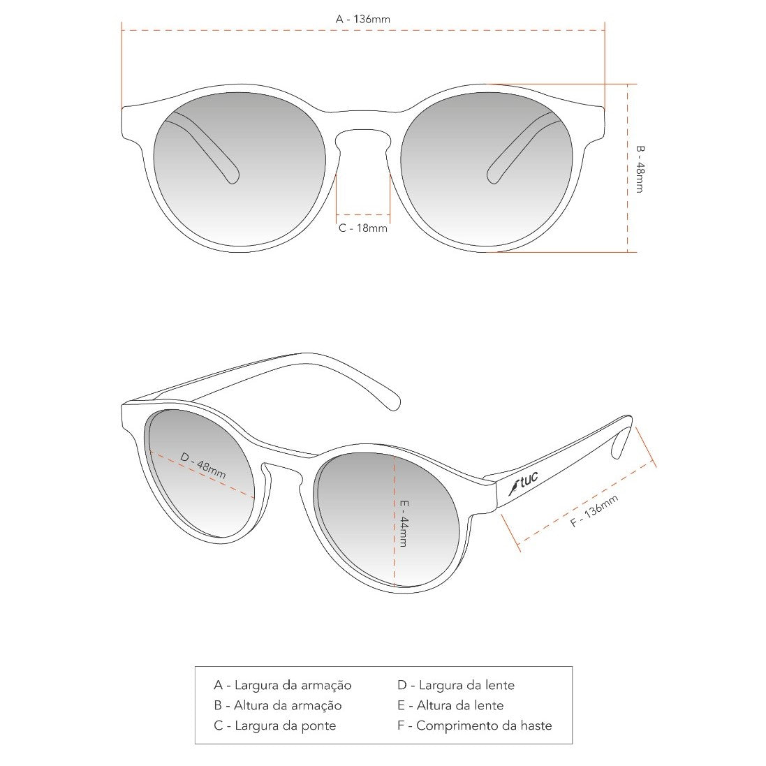 Óculos de Sol Tuc Abricó